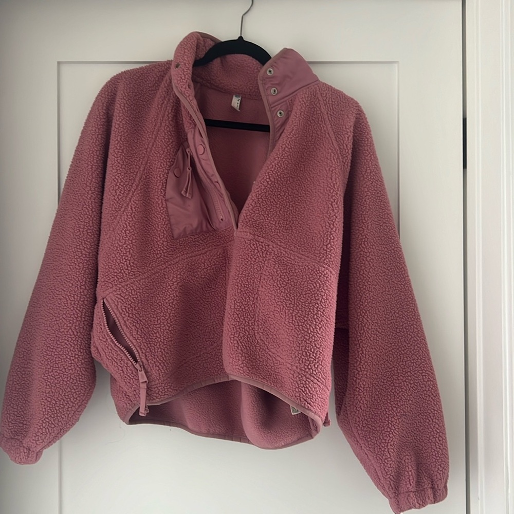 FREE PEOPLE MOVEMENT Hit The Slopes Pullover Jacket Rose S